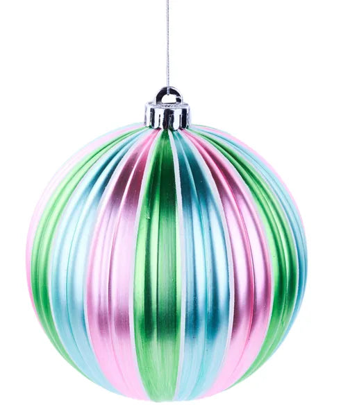 XJ5265EM 150Mm Glitter Vertical Stripe Ball Pink/Ice Blue/Lt Grn/Wht