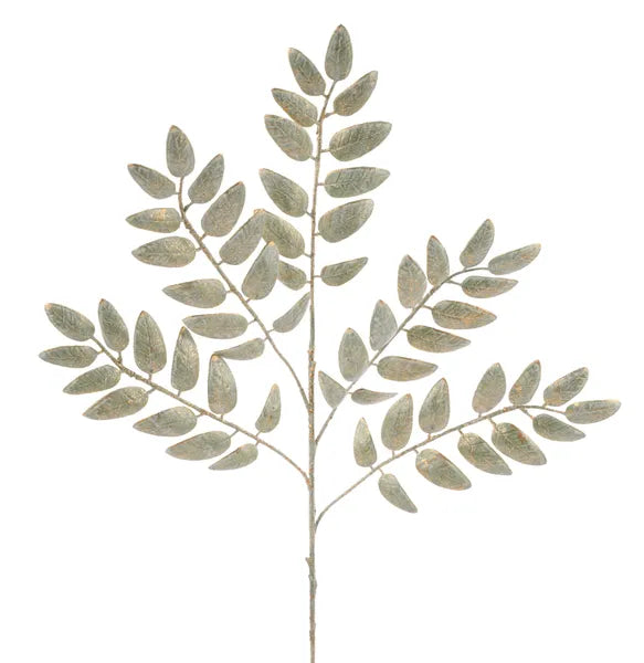 XS2482E4 21.5"L Brushed Honey Locust Spray Sage Green/Gold