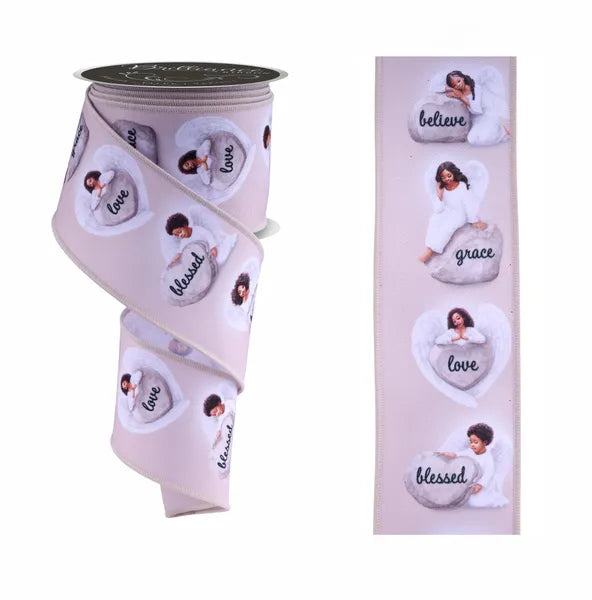 LS108504 2.5" x 10yd Angels White/Natural/Brown