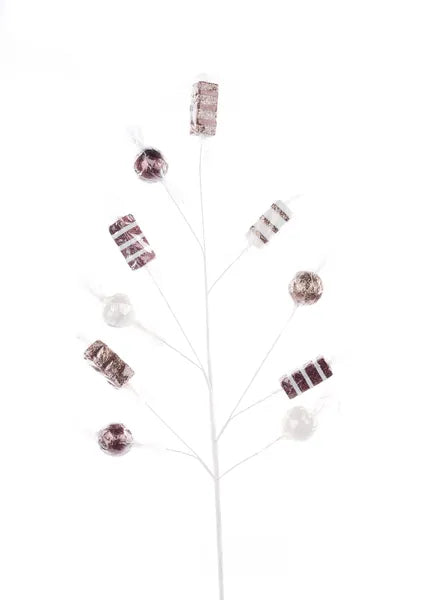 MN0390R2 29"L Cello Wrapped Candy Spray Milk Choc/Dk Choc/White