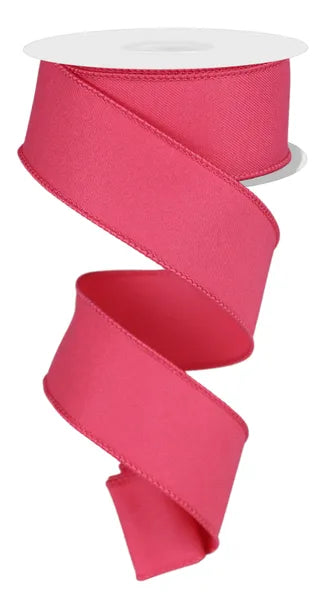 RGE120211 1.5" x 10yd Diagonal Weave Fabric Hot Pink