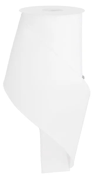 RGE120427 4" x 10yd Diagonal Weave Fabric White