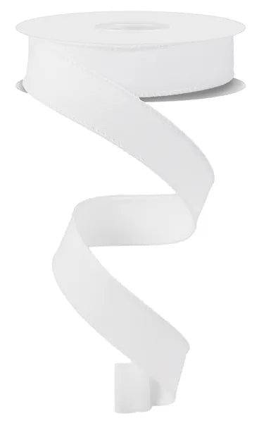 RGE720227 7/8" x 10yd Diagonal Weave White