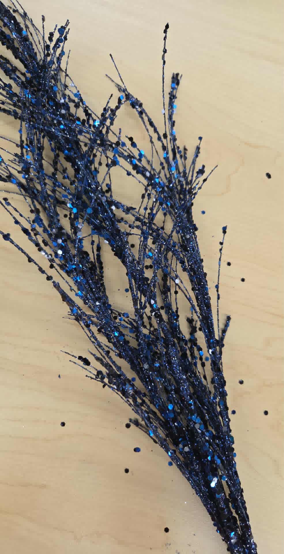 MTX68965 34" Glitter/Sequin Pampas Grass Spray