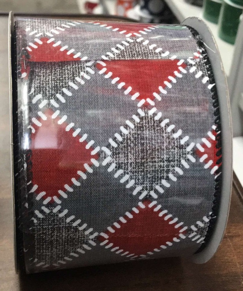 711364051 2.5"X10YDS Patches Gray/Red/White