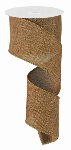 RG1279F2 2.5" x 10yd Royal Burlap Tan