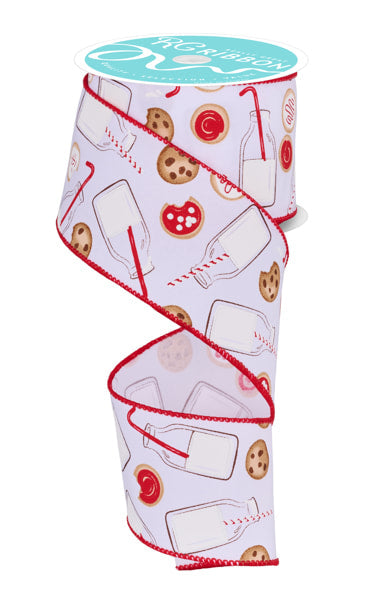 RGF130727 2.5" x 10yd Milk And Cookies White/Multi