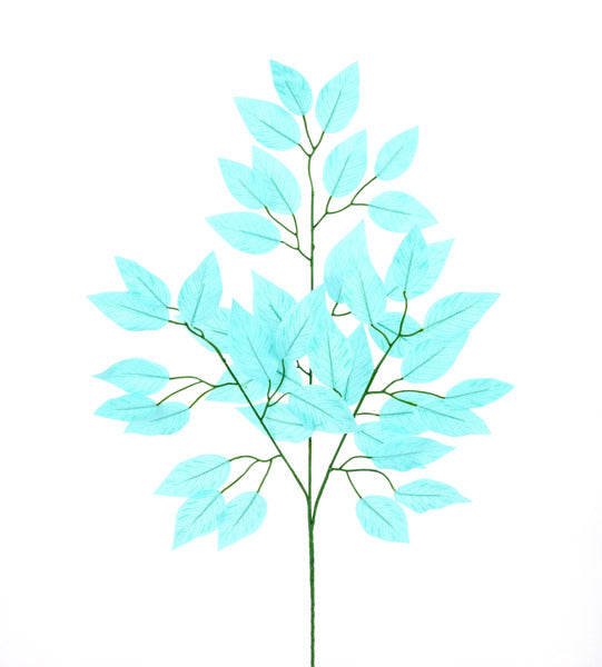 FG633742 23"L Ficus Spray Robin Egg