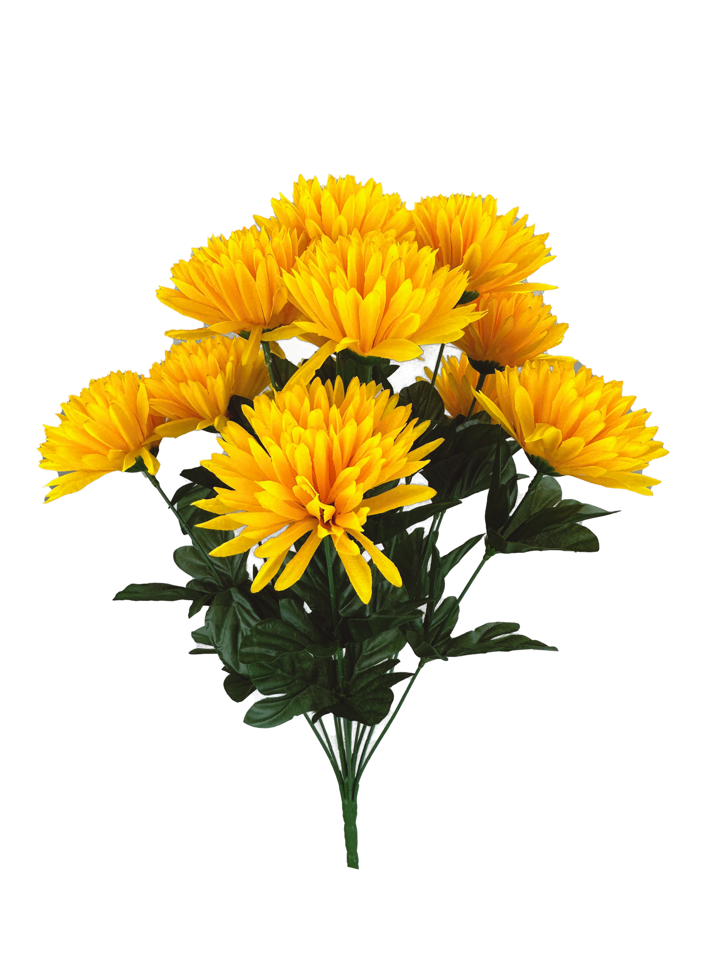 35138YW H20" Mum Bushx12 Yellow