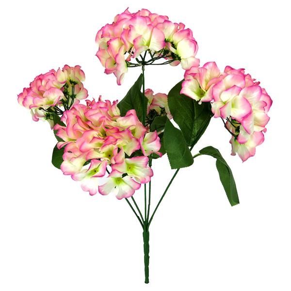 CS25006-PNK X5 HYDRANGEA BUSH Pink/White
