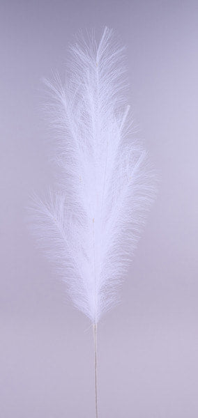 FG601427 38"L Fabric Grass Plume Spray White