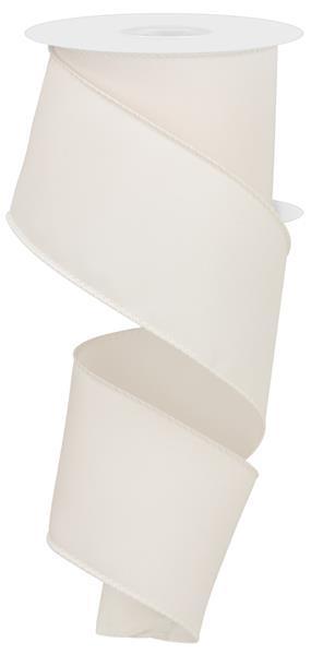 RGE120333 2.5" x 10yd Diagonal Weave Fabric Ivory