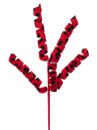 62594RDBK 16" Polkadot Curly Pick X3 Red/Black