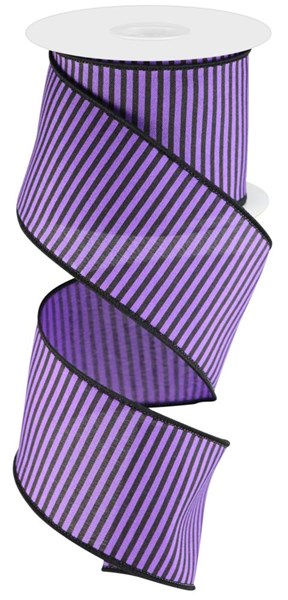 RGC119623 2.5" x 10yd Horizontal Thin Stripes On Pg Purple/Black