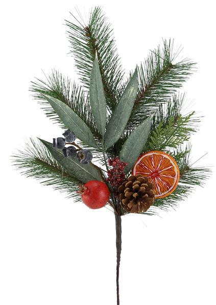 XX8281 20"L Long Needle Pine W/Fruit Pick Green