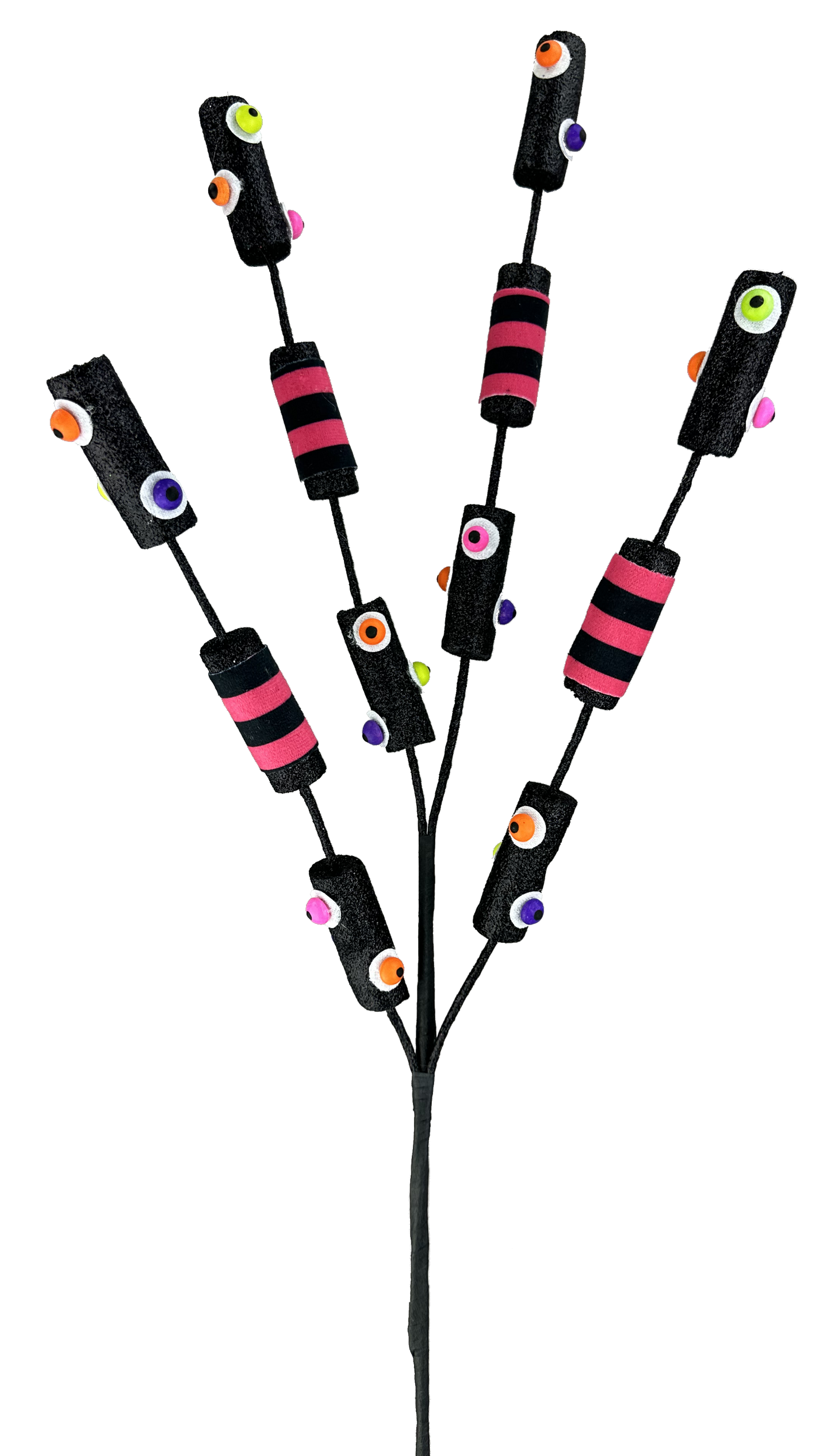 57090HAL Candy Eyeball Spray x 4 H28 Black/Orange/White