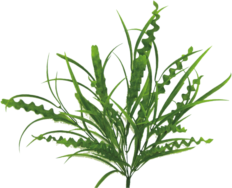 13192GN 25"H Plastic Grass Bush Green