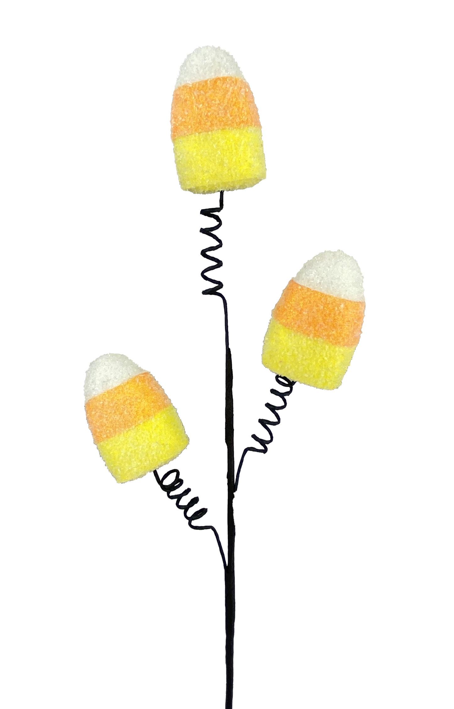 56907ORWTYW 18"H Candy Corn Pick X3 Orange/White/Yellow