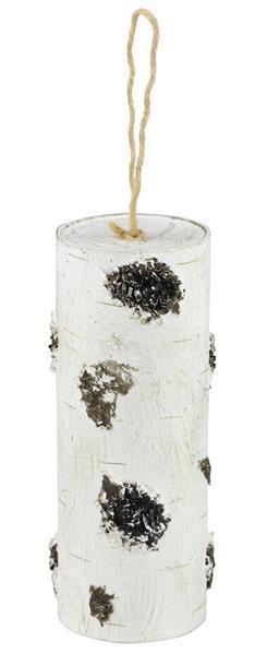 XY8525 8"Hx3"Dia Icy Birch Look Branch Ornament