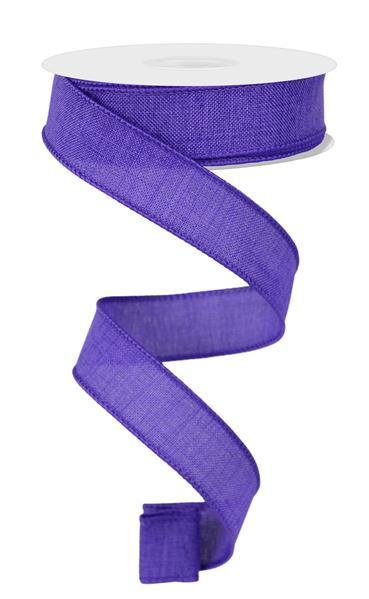 RG72786A 7/8" x 10yd Royal Burlap New Purple