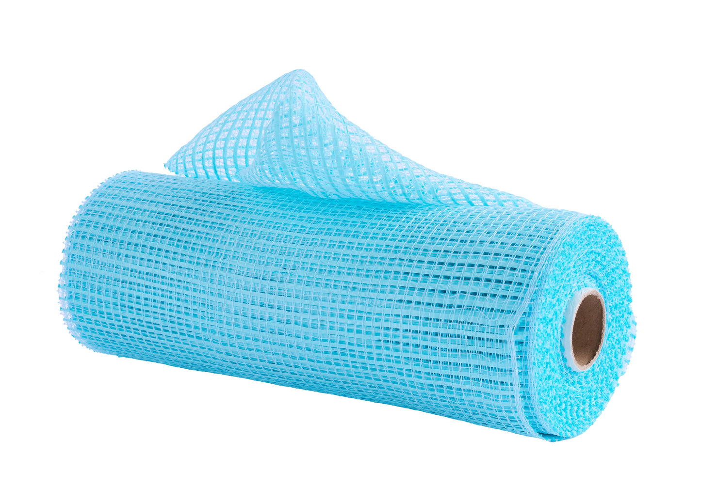 RE8900E3 10" x 10yd Horizontal Wide Stripe Mesh Robin's Egg Blue