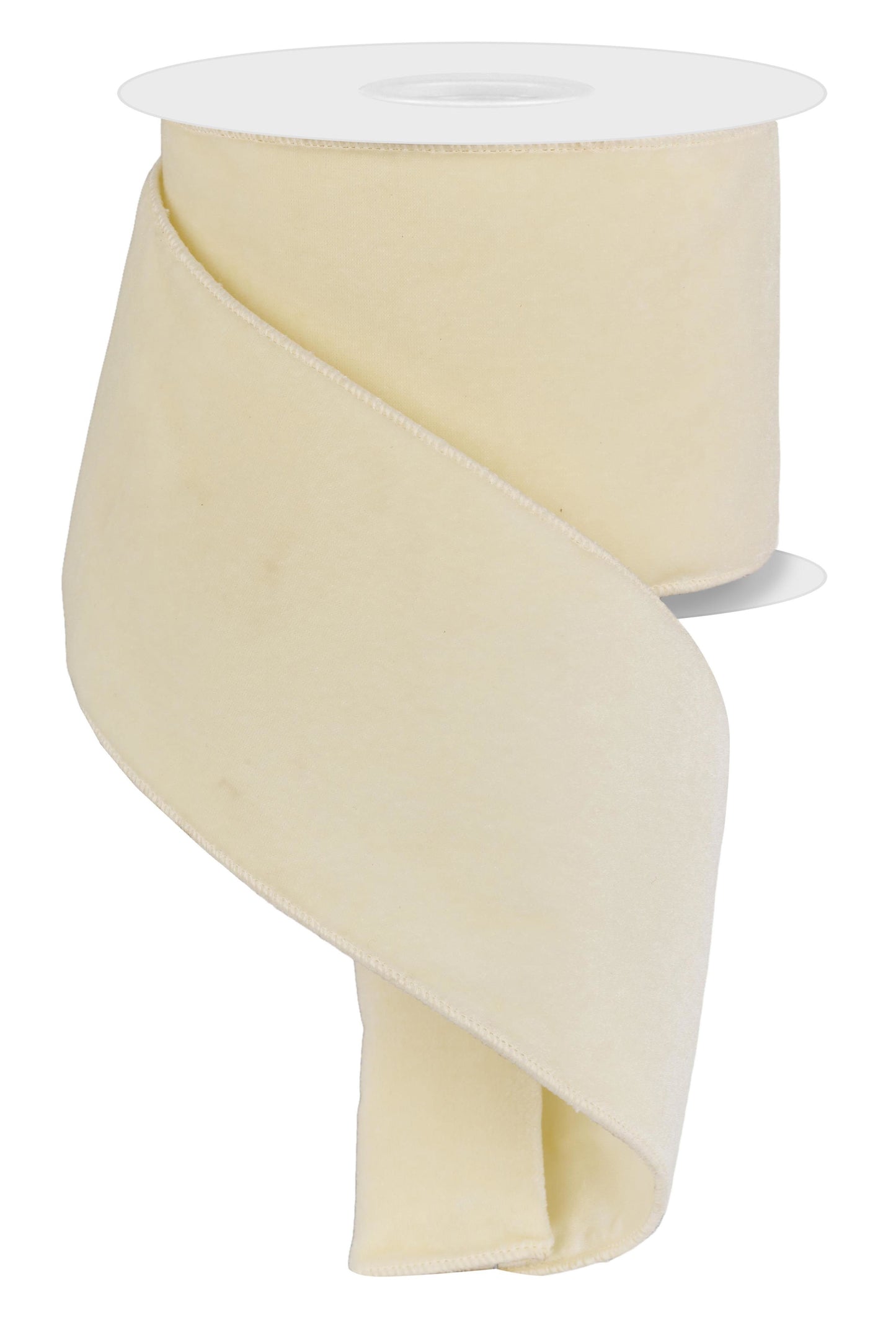 RGE1660A1 4" x 10yd Deluxe Velvet/Satin Backing Cream