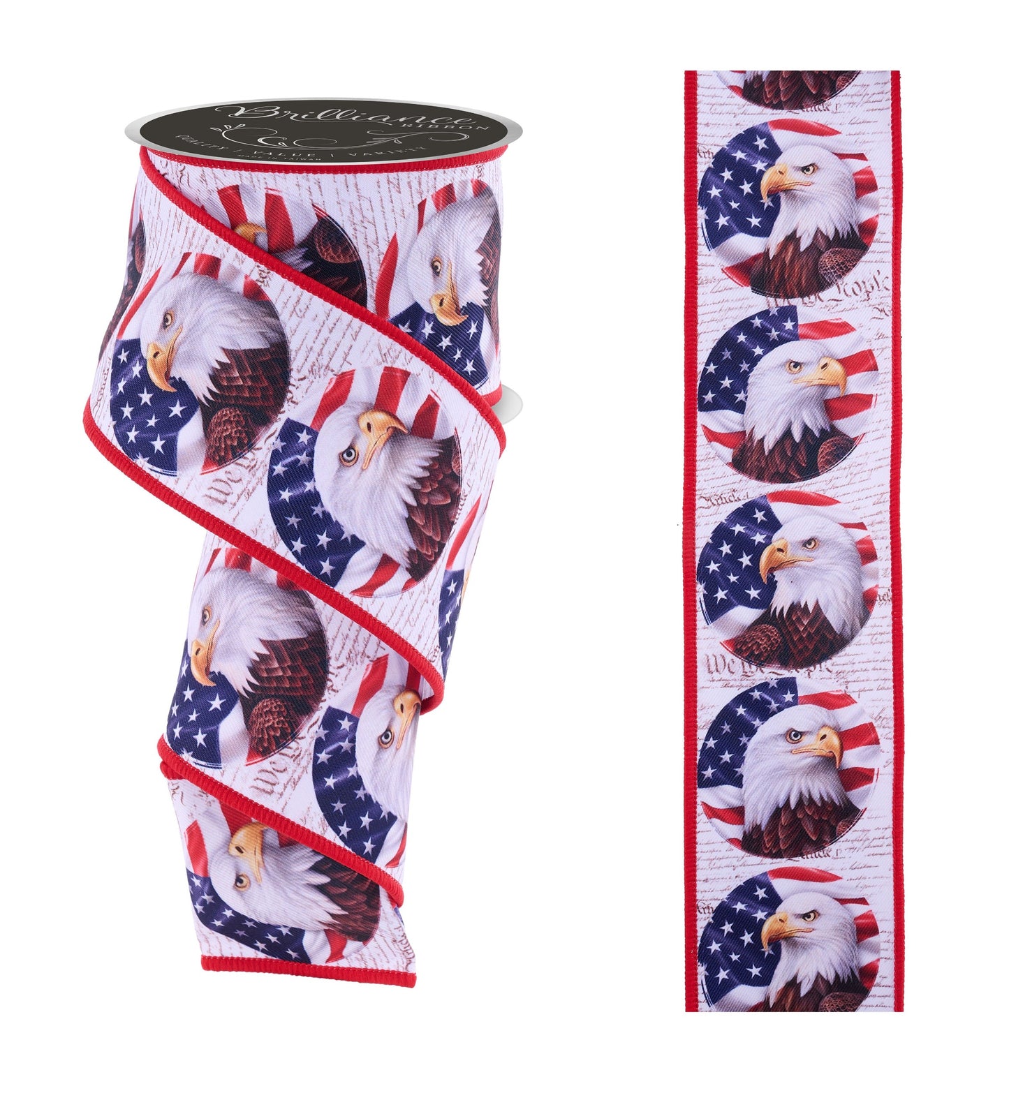 LS1204NW 2.5" x 10yd Patriotic Bald Eagle White/Red/Dk Blue