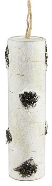 XY8524 8"Hx2"Dia Icy Birch Look Branch Ornament Natural W/Gold