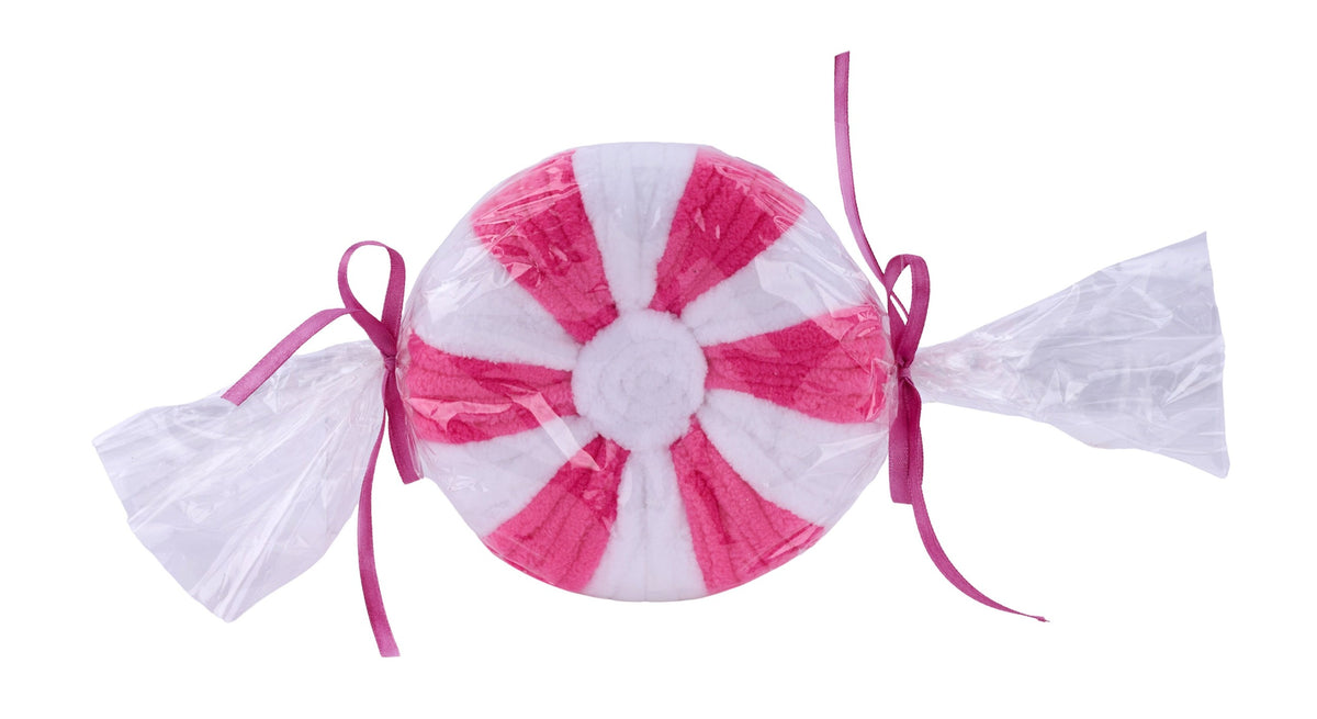XC1170W3 11"Oal x 4.75"Dia Round Peppermint White/Hot Pink