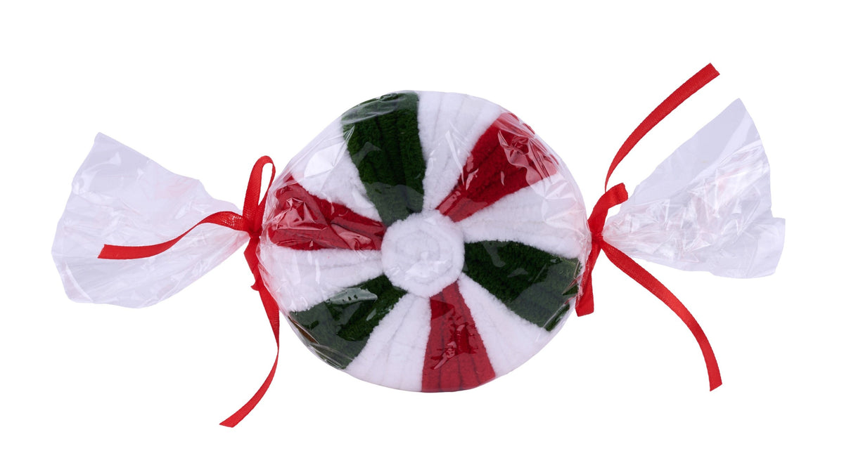 XC1170J8 11"Oal x 4.75"Dia Round Peppermint White/Red/Emerald Green