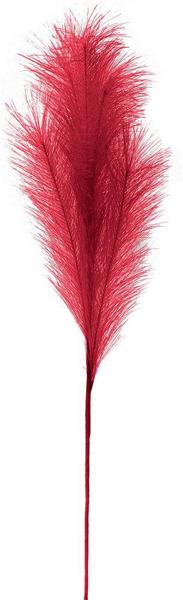 FG601824 32.75"L Fabric Grass Plume Spray Red