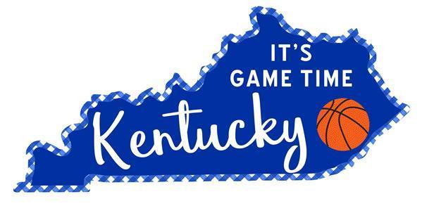 MD1147 15"LX7"H Its Game Time Kentucky Sign Blue/White/Orange
