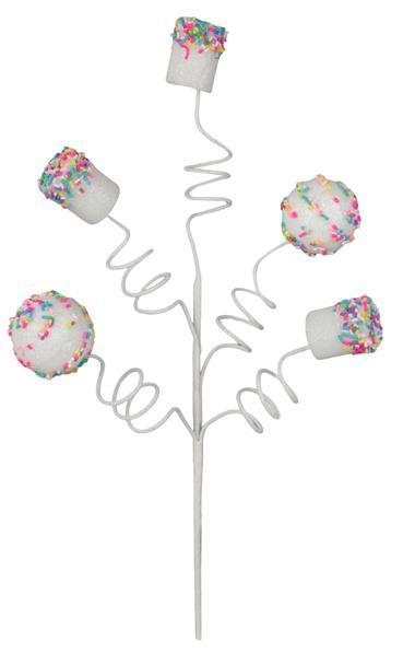 MN0215 18"L Sprinkle Spray White/Multi