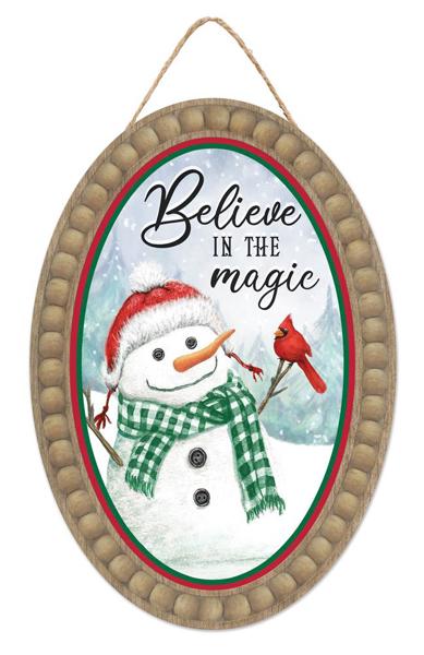 AP7302 13"H x 9"L Believe in The Magic Rd/Emrld/Blu/Brwn/Wht/Blk