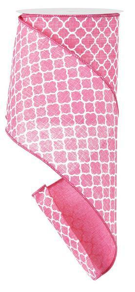 RG135922 4"X10Yds White Lines On Pink