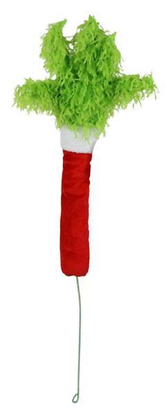 XP1024 28"L Furry Hand Spray Lime Green/Red/White