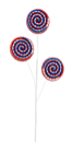 74206RWB 26" Lollopop Spray X3 Red/White/Blue