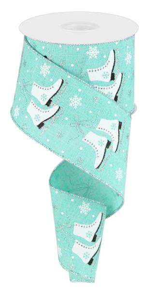 RGC1573AN 2.5" x 10yd Ice Skates/Royal Dk Mint/Slvr/White/Blck