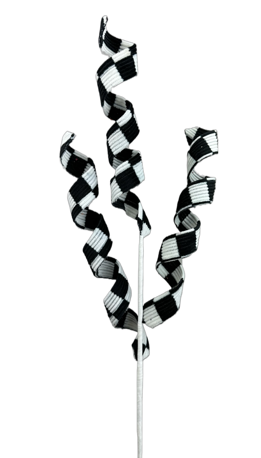 63405BKWT H24 Checker Curly Spray x 3