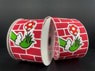 723124013 2.5X10Yds Brick Wall Green Monster Hand W/Ornament Red/Wht/Grn