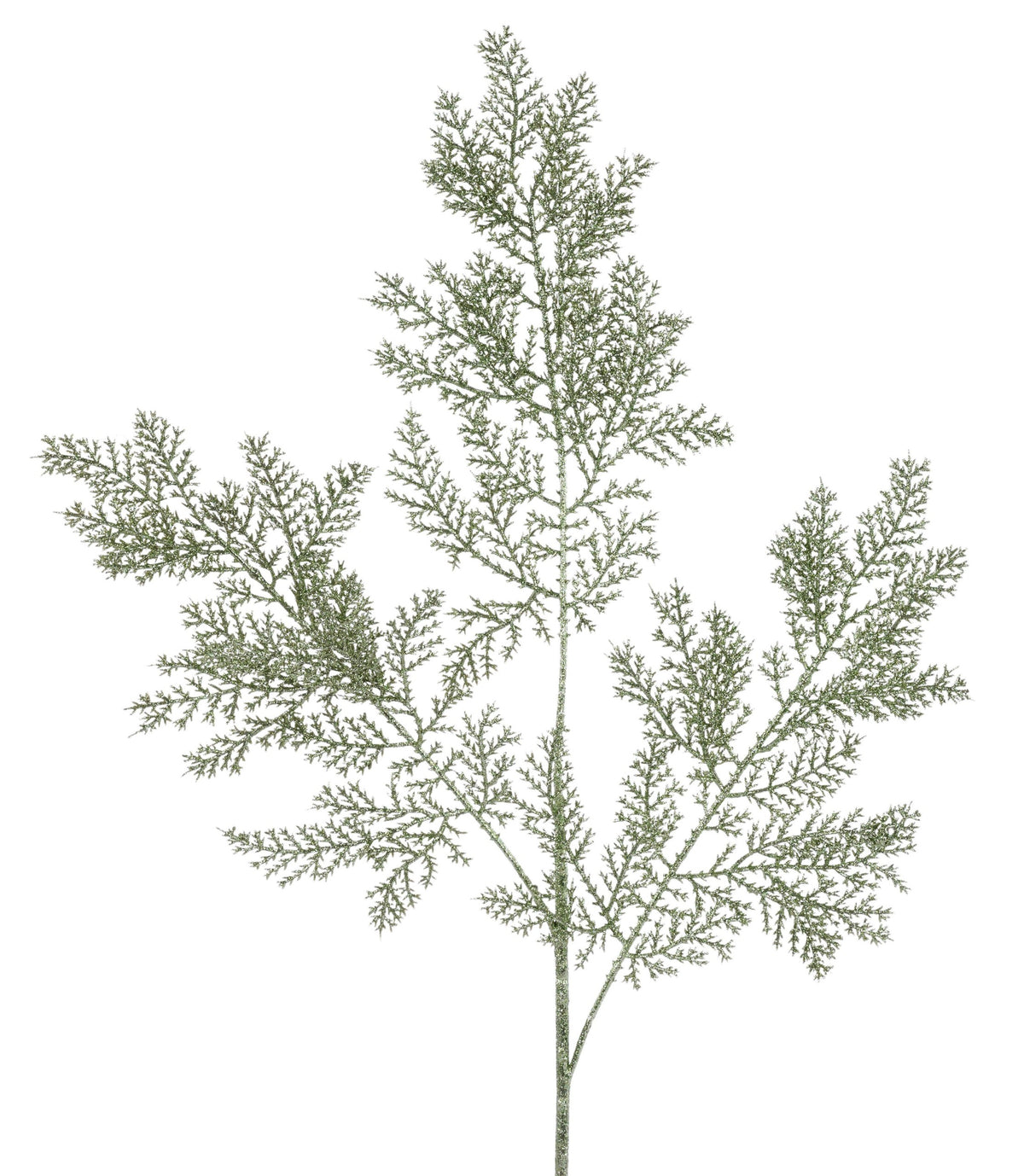 XS250442 23"L Glitter Fern Spray Sage Green