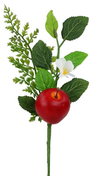 EC8253 10"L Mixed Greenery Apple Pick Red/Green/White/Yellow