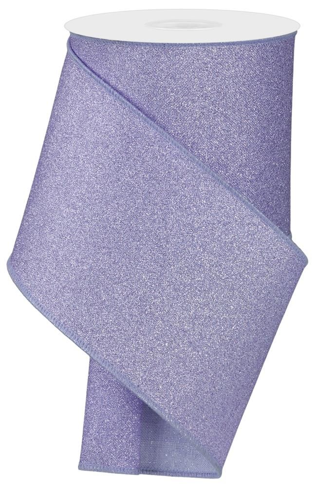 RGE138213 4" x 10yd Fine Glitter On Royal Lavender