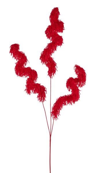 XP102924 38"Oal Furry Fabric Curl Spray Red