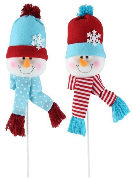 XN6012 25"Oah Snowman Head Pick Red/Ice Blue/White