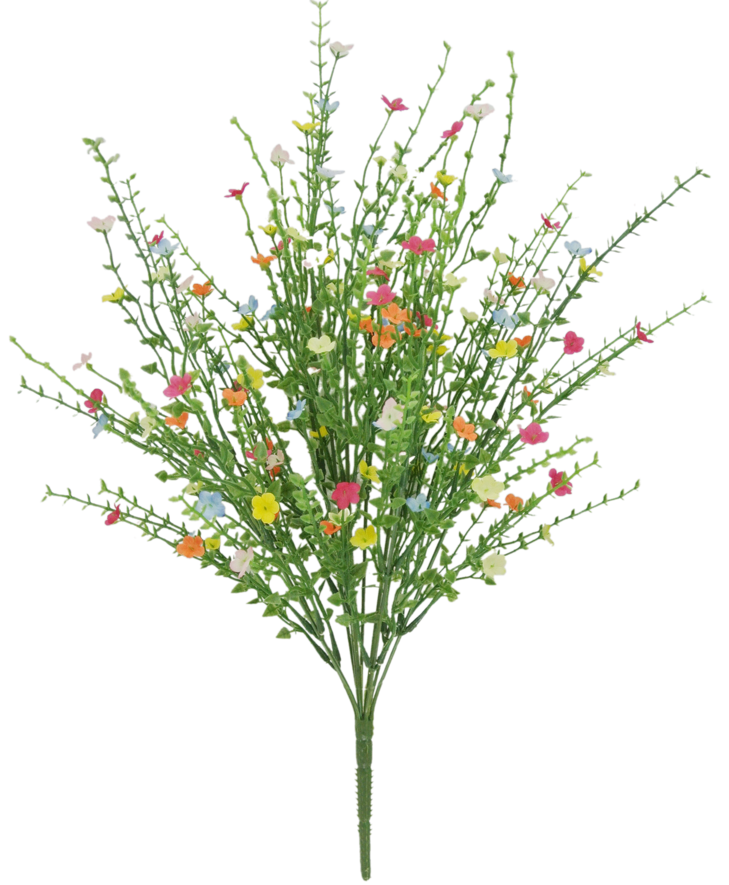 82394MULTISPRI 21" Plastic Flowering Bush Multi