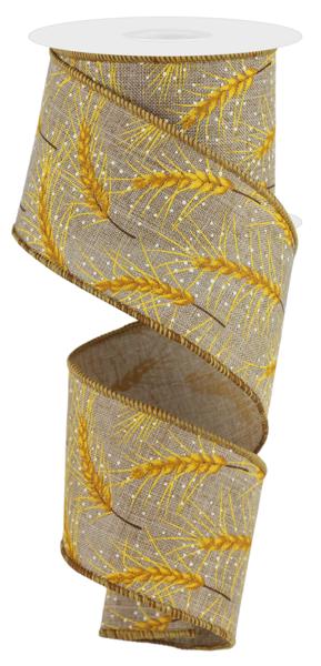 RGE195301 2.5" x 10yd Wheat Light Beige/Multi