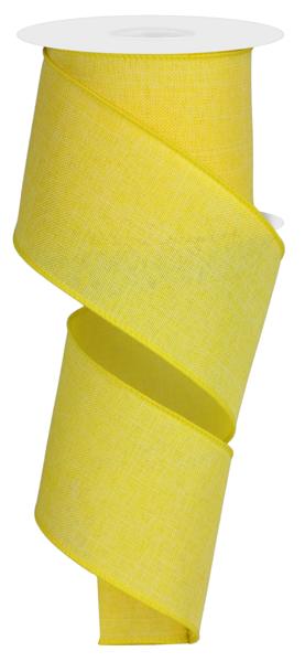 RG127929 2.5" x 10yd Royal Burlap Yellow