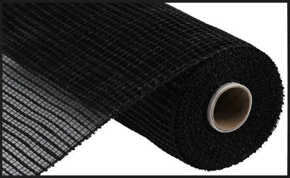 RE890002 10"X10yd Horizontal Wide Stripe Mesh Black
