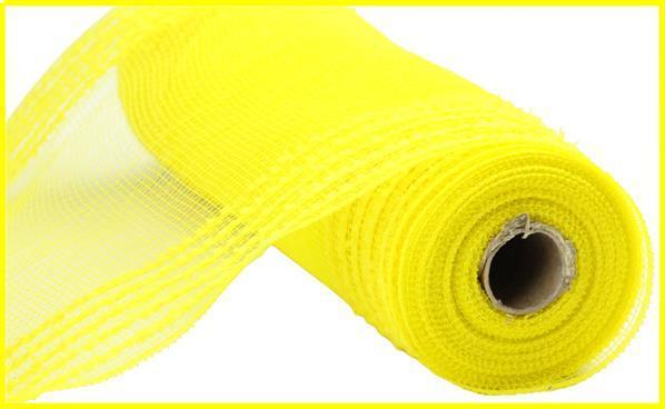 RY811429 10.25" X 10Yd Drift/Pp Wide Border Mesh Yellow
